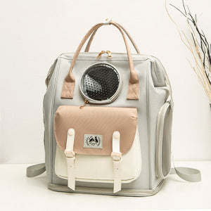 Travel in Style with the Large Capacity Breathable Pet Backpack