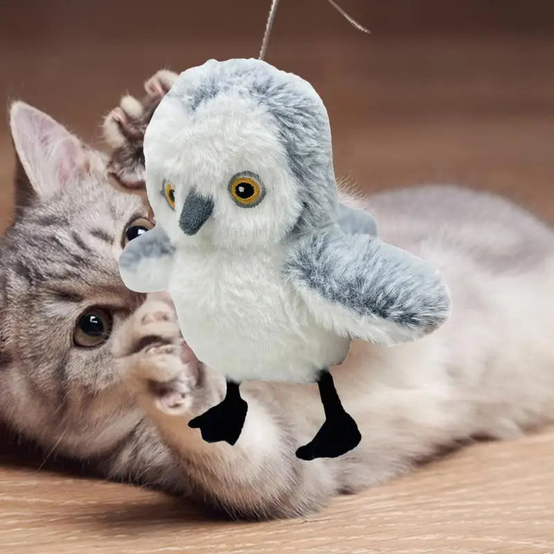 USB Rechargeable Interactive Flapping Bird Pet Toy