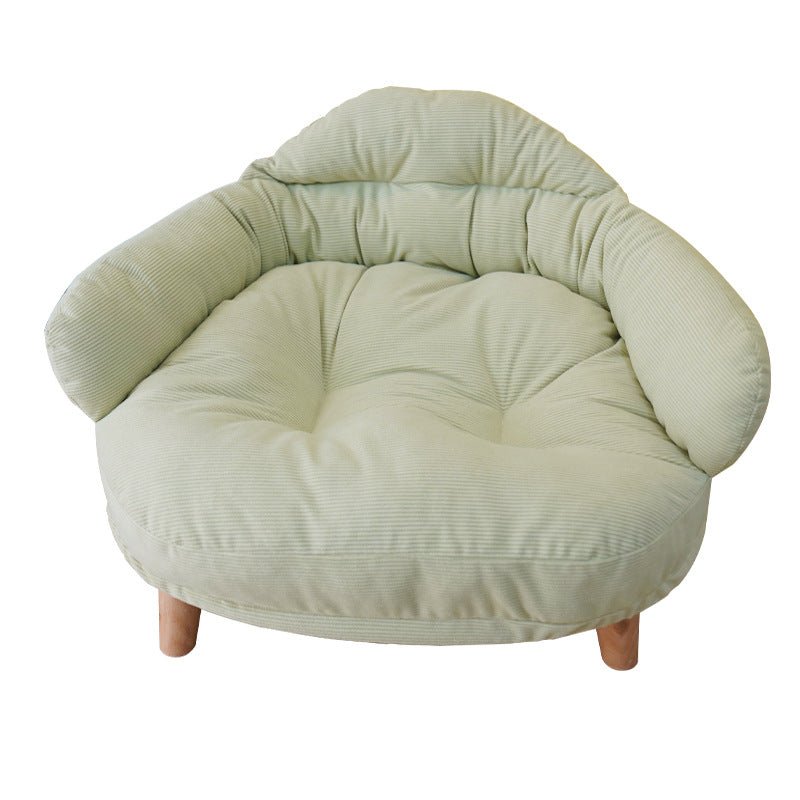 Four Seasons Elevated Solid Wood Pet Bed Thickened Nest