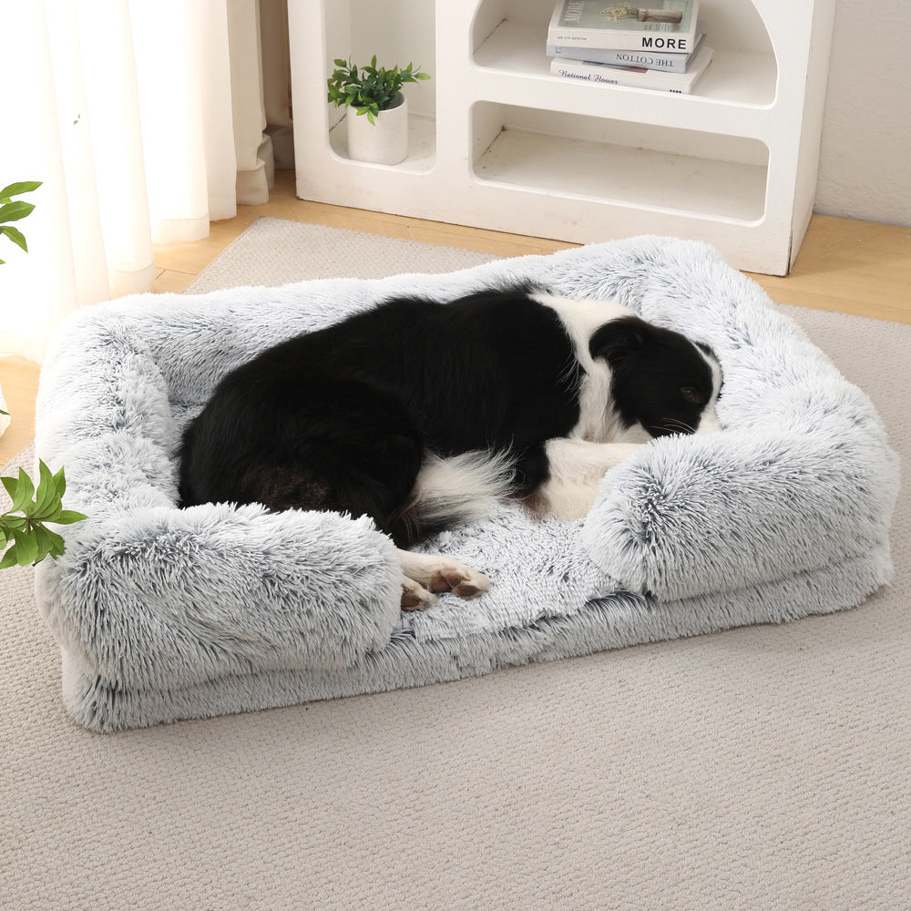 Plush Round Winter Comfort Pet Bed