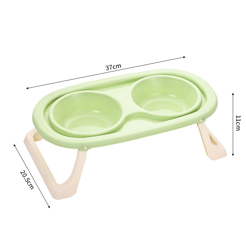 Foldable Stainless Steel Pet Food Bowl Portable Feeding Basin