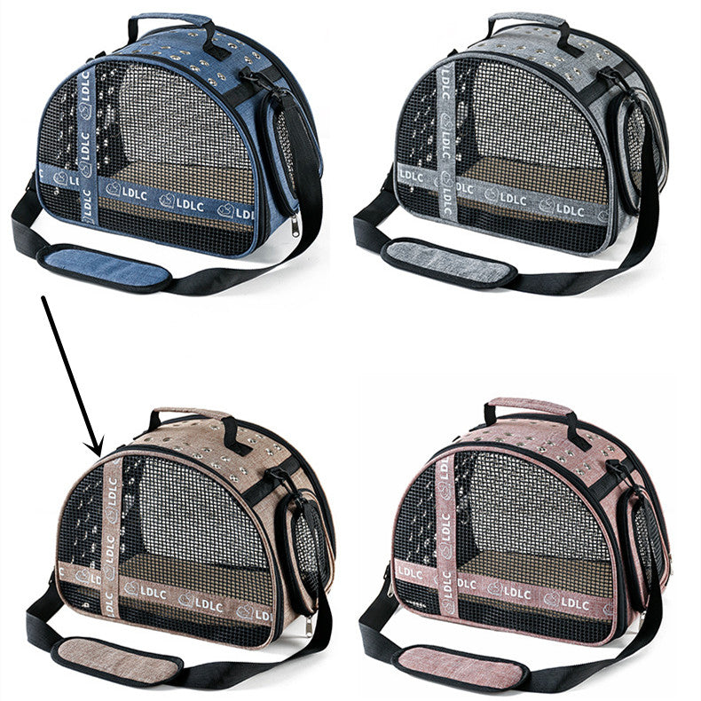 One Shoulder Portable Pet Travel Bag Litter Carrier