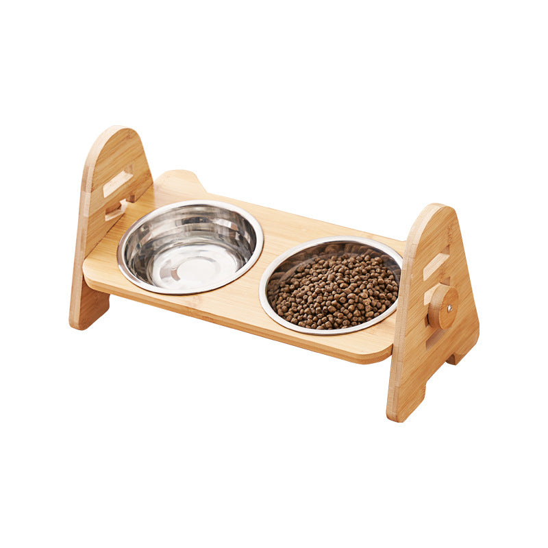 Angled Pet Drinking Bowl Neck Support Anti-Spill Design