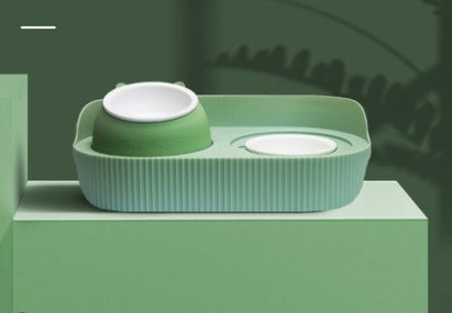 Pet Ceramic Elevated Cervical Spine Support Feeding Bowl