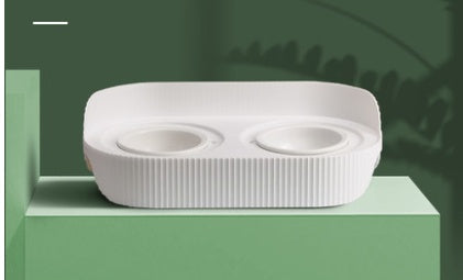 Pet Ceramic Elevated Cervical Spine Support Feeding Bowl