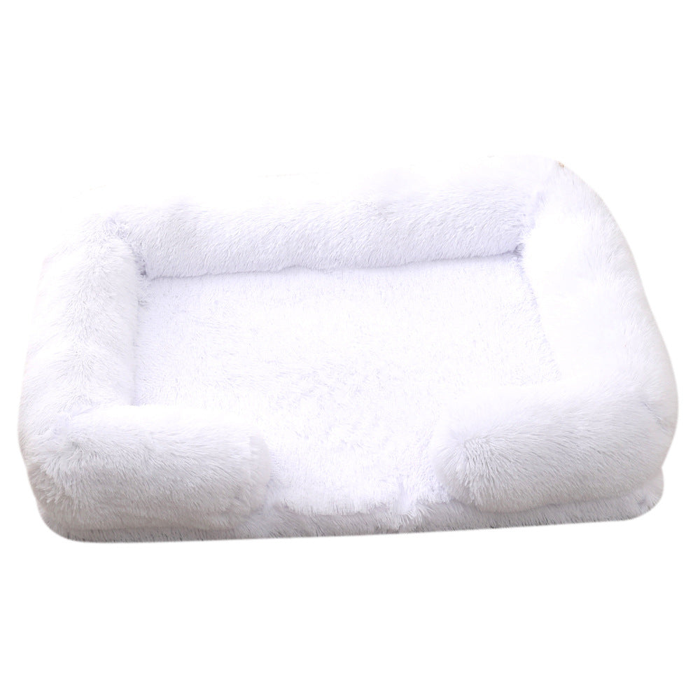 Plush Round Winter Comfort Pet Bed