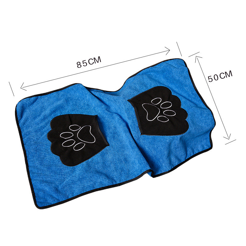 Absorbent Pet Bath Towel Quick Dry Microfiber Pet Supplies
