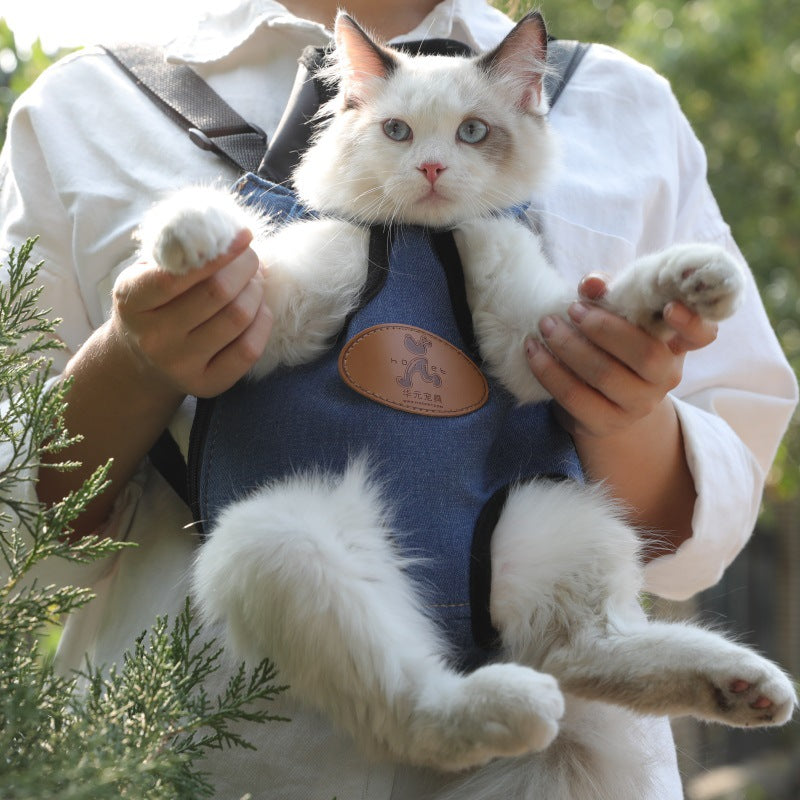 Portable Pet Backpack Spring Travel Carrier Bag