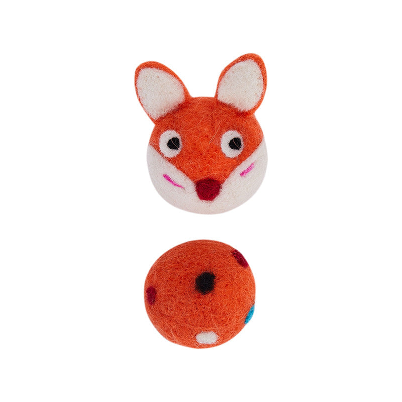 Colorful Felt Bell Interactive Pet Chew Ball Toy