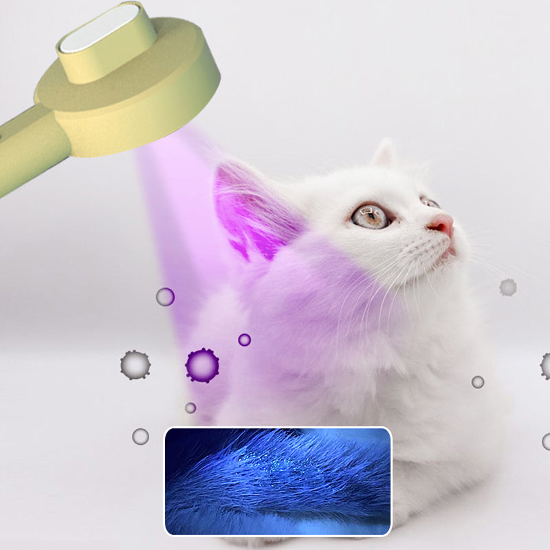 2 In 1 Pet Grooming Comb UVC Detection Hair Removal Tool