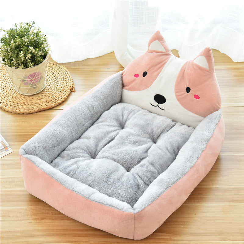Large Warm Cozy Pet Bed Soft Fleece Nest Basket