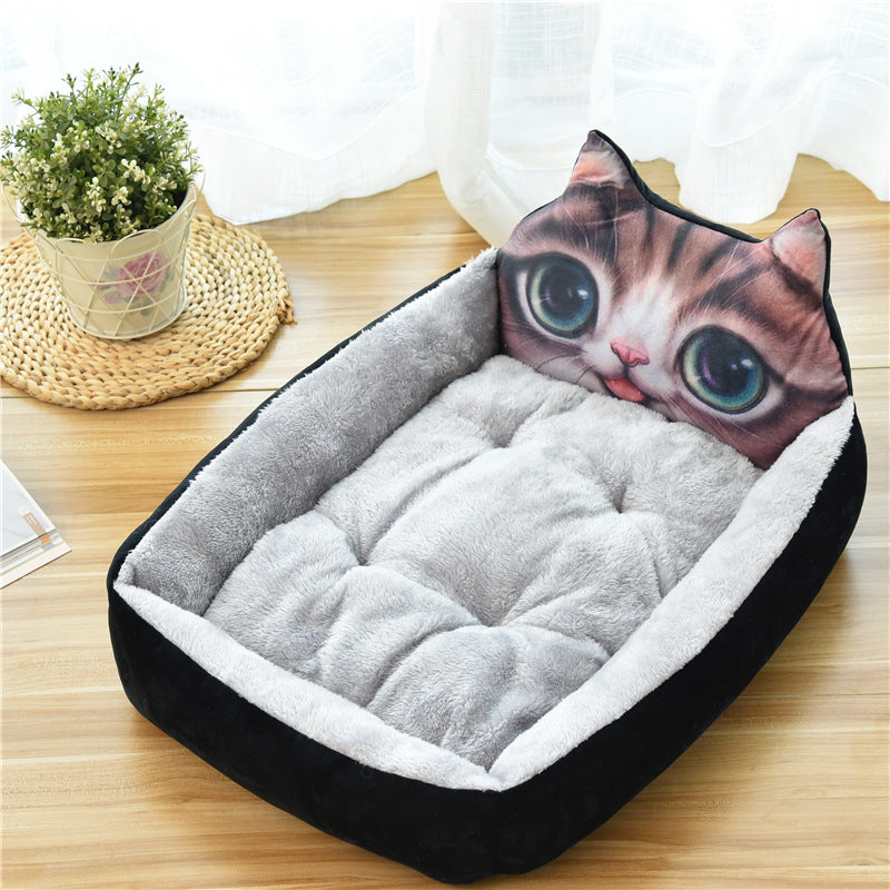 Large Warm Cozy Pet Bed Soft Fleece Nest Basket