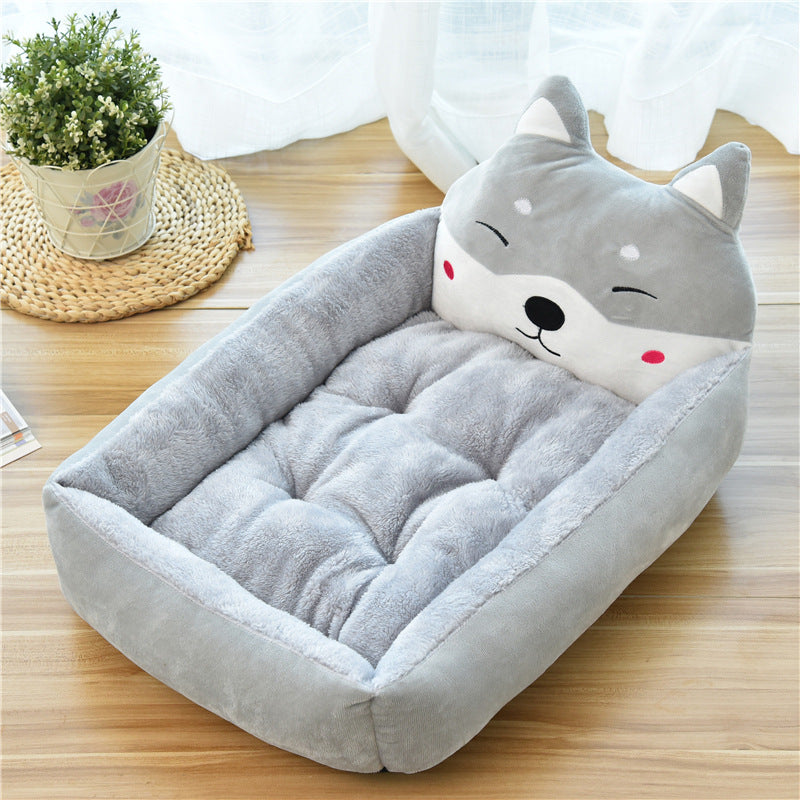 Large Warm Cozy Pet Bed Soft Fleece Nest Basket