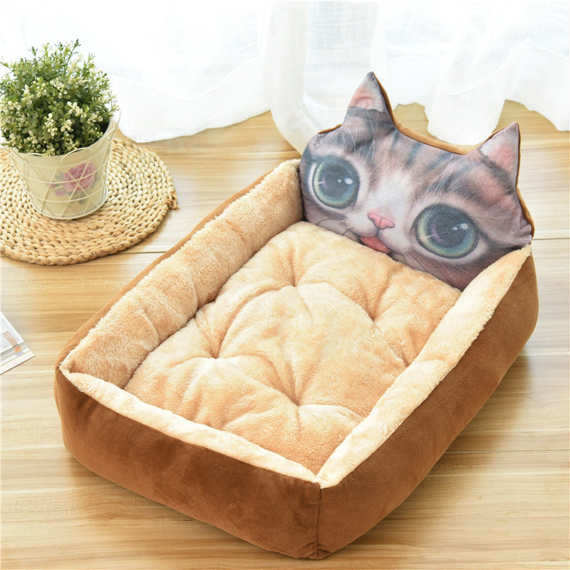 Large Warm Cozy Pet Bed Soft Fleece Nest Basket