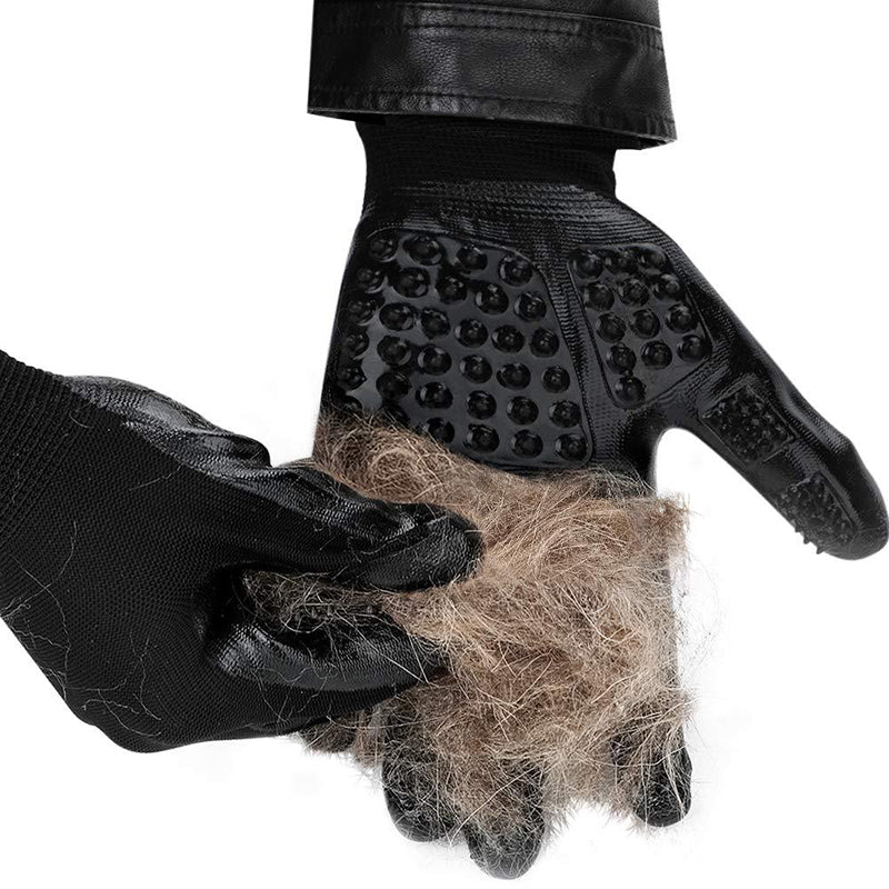 Pet Grooming Rubber Hair Removal Glove Shedding Massage Tool