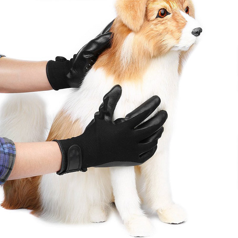 Pet Grooming Rubber Hair Removal Glove Shedding Massage Tool