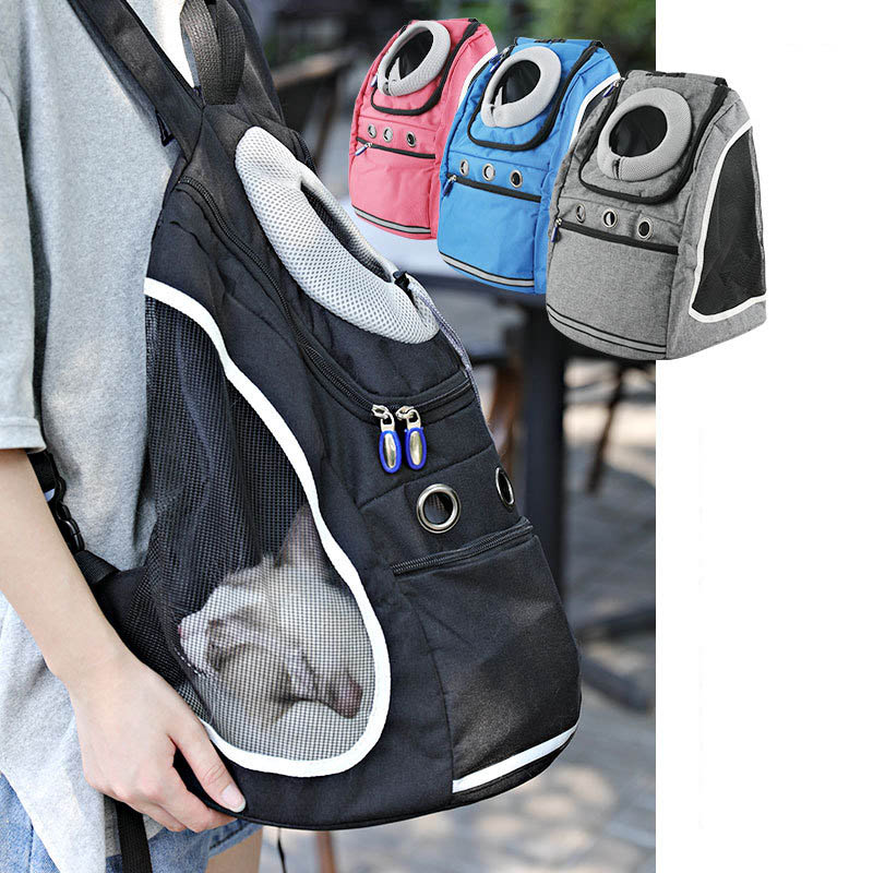 Double Shoulder Pet Backpack Portable Travel Carrier Bag