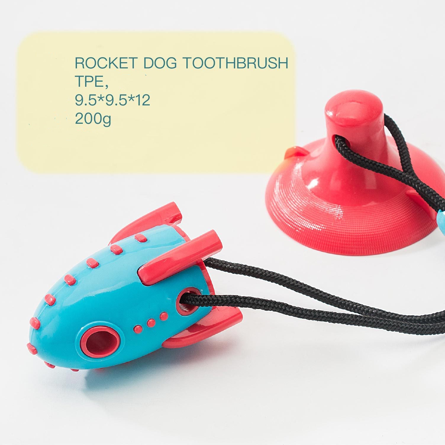 Rocket Shaped Treat Dispensing Bite Resistant Pet Toy