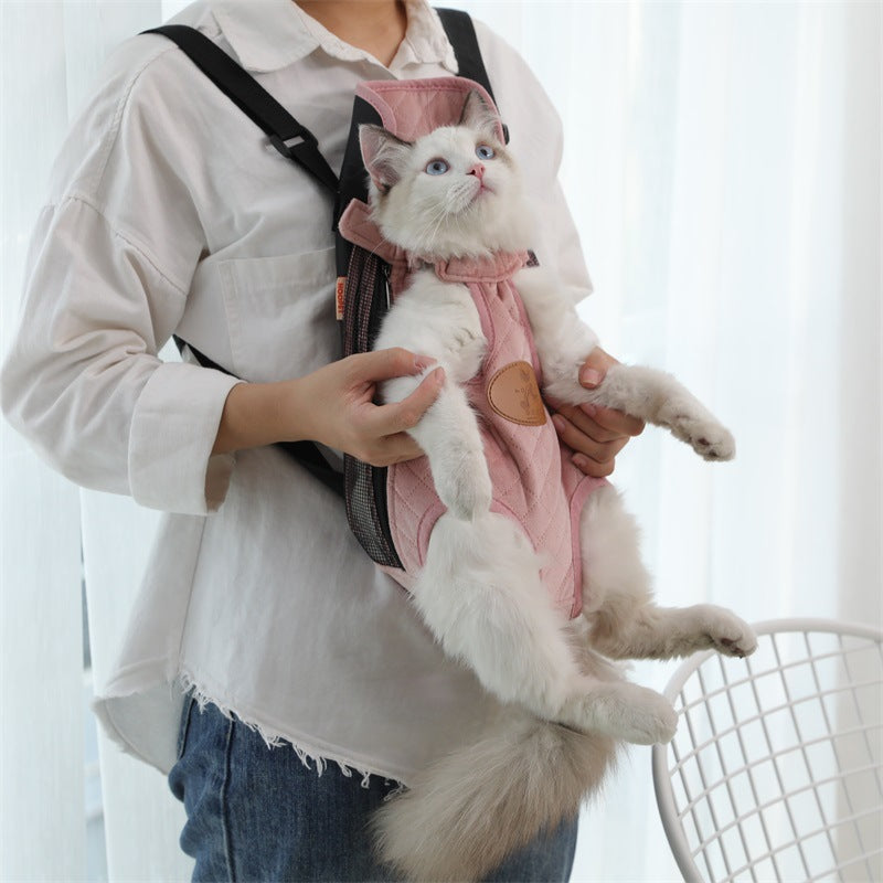 Portable Pet Backpack Spring Travel Carrier Bag
