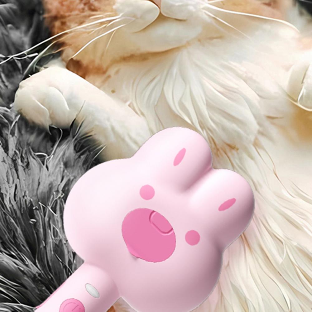 Rechargeable Pet Steam Grooming Brush Self Cleaning Spray Comb