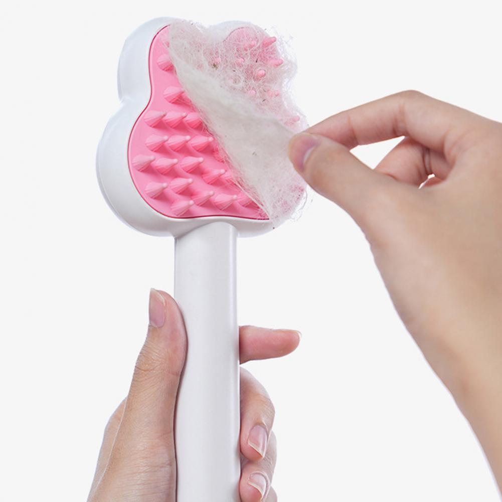 Rechargeable Pet Steam Grooming Brush Self Cleaning Spray Comb