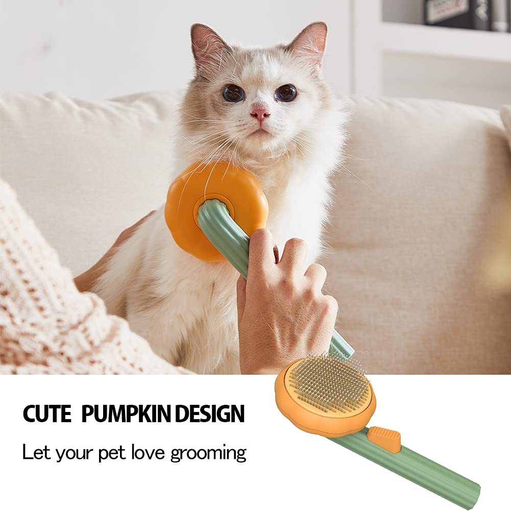 Pet Grooming Self Cleaning Slicker Brush Pet Grooming Tool