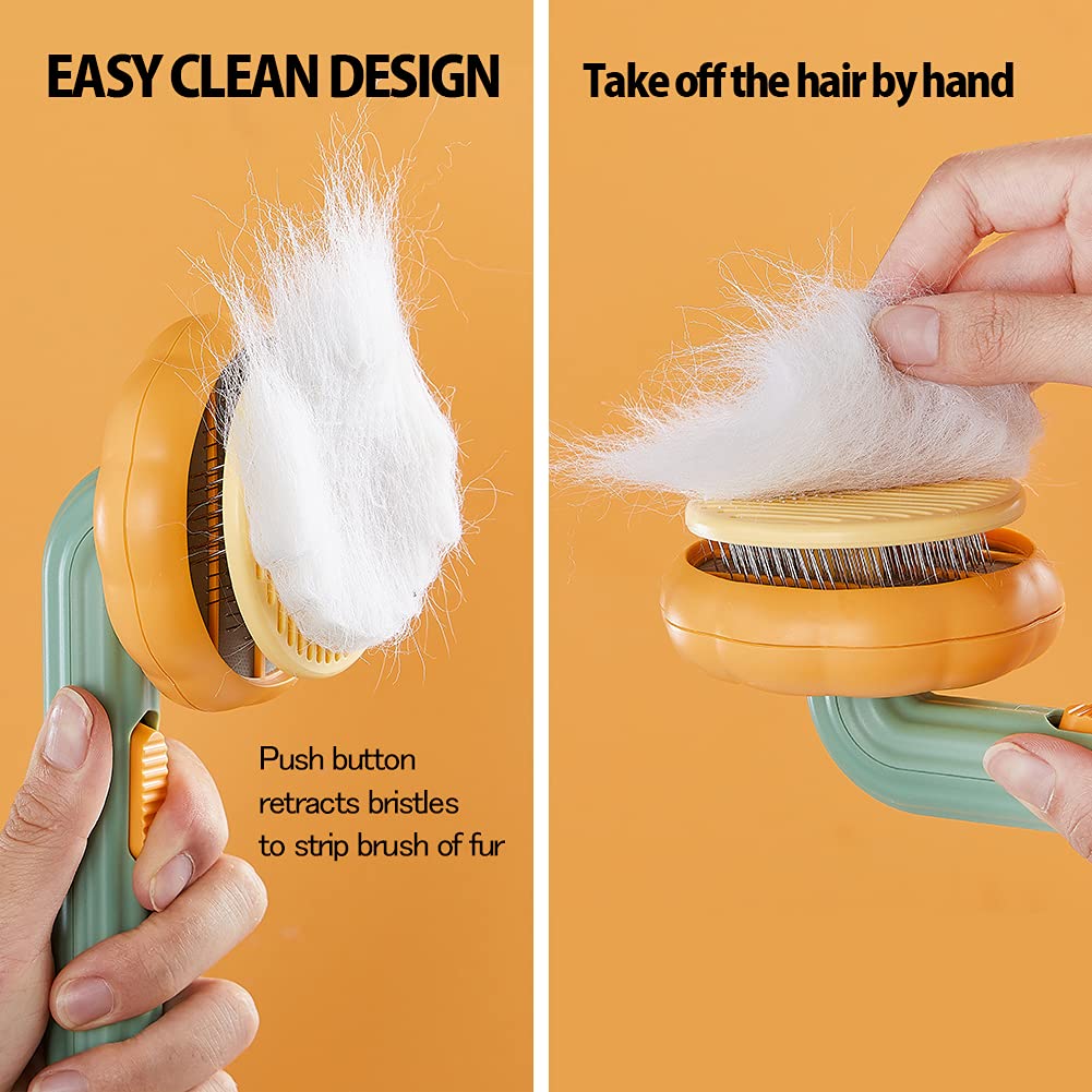 Pet Grooming Self Cleaning Slicker Brush Pet Grooming Tool