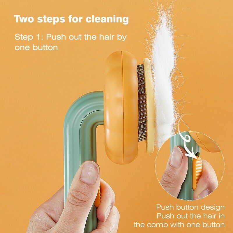 Pet Grooming Self Cleaning Slicker Brush Pet Grooming Tool