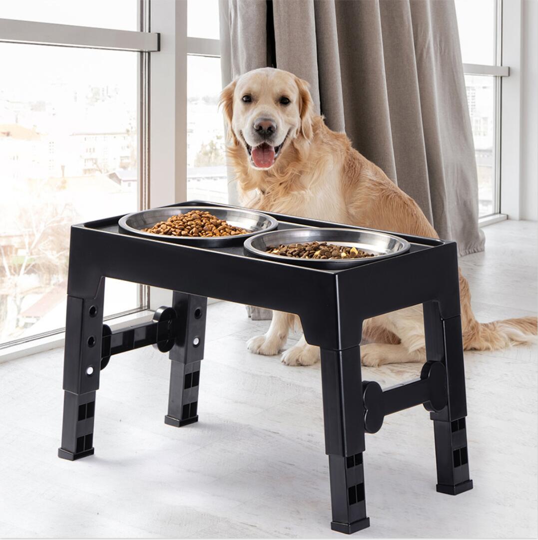 Elevated Pet Feeding Bowl Neck Support Anti-Tip Design