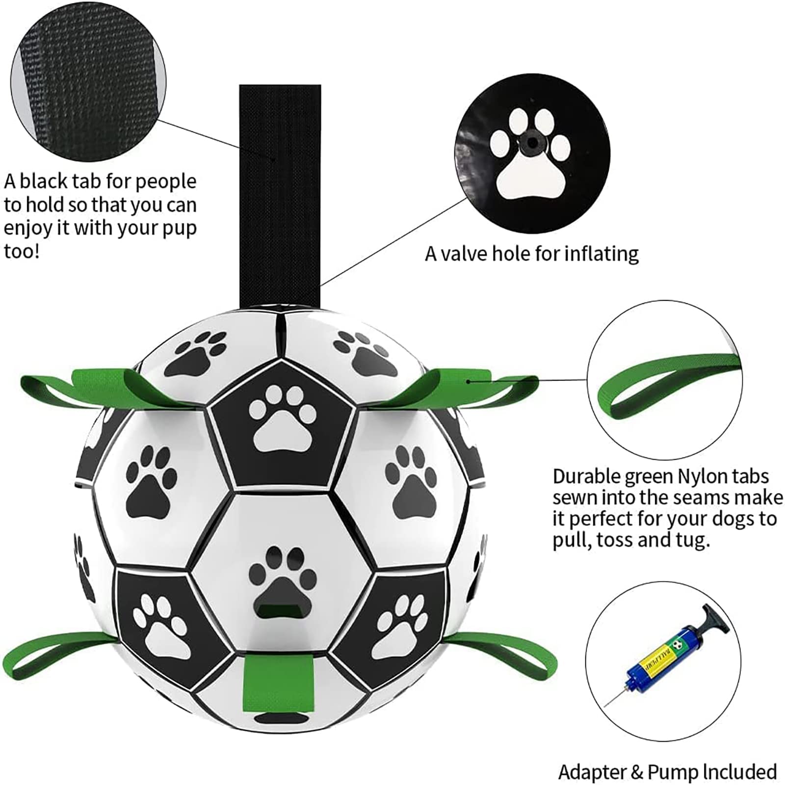 Interactive Outdoor Pet Football Training Ball For Large Pets