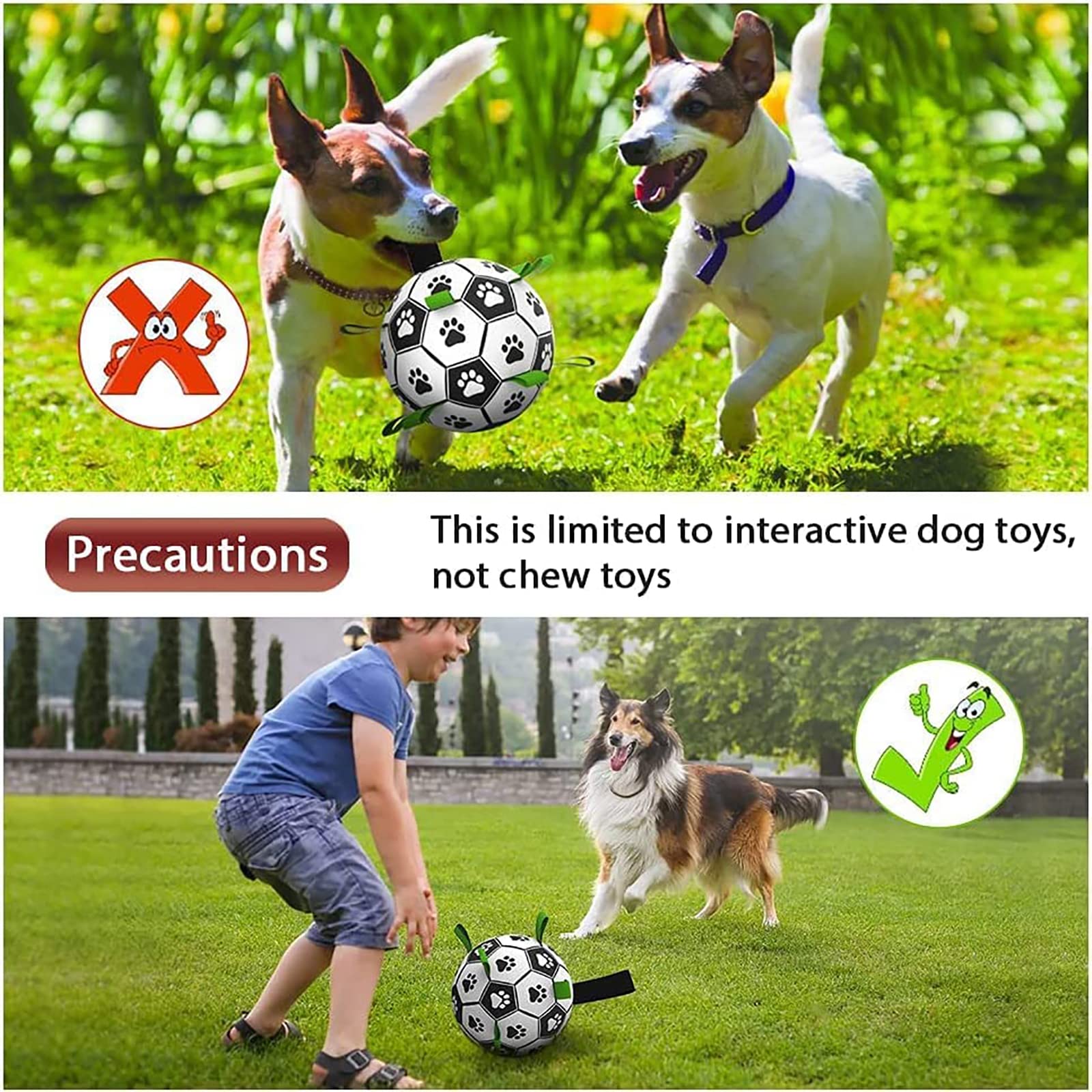 Interactive Outdoor Pet Football Training Ball For Large Pets
