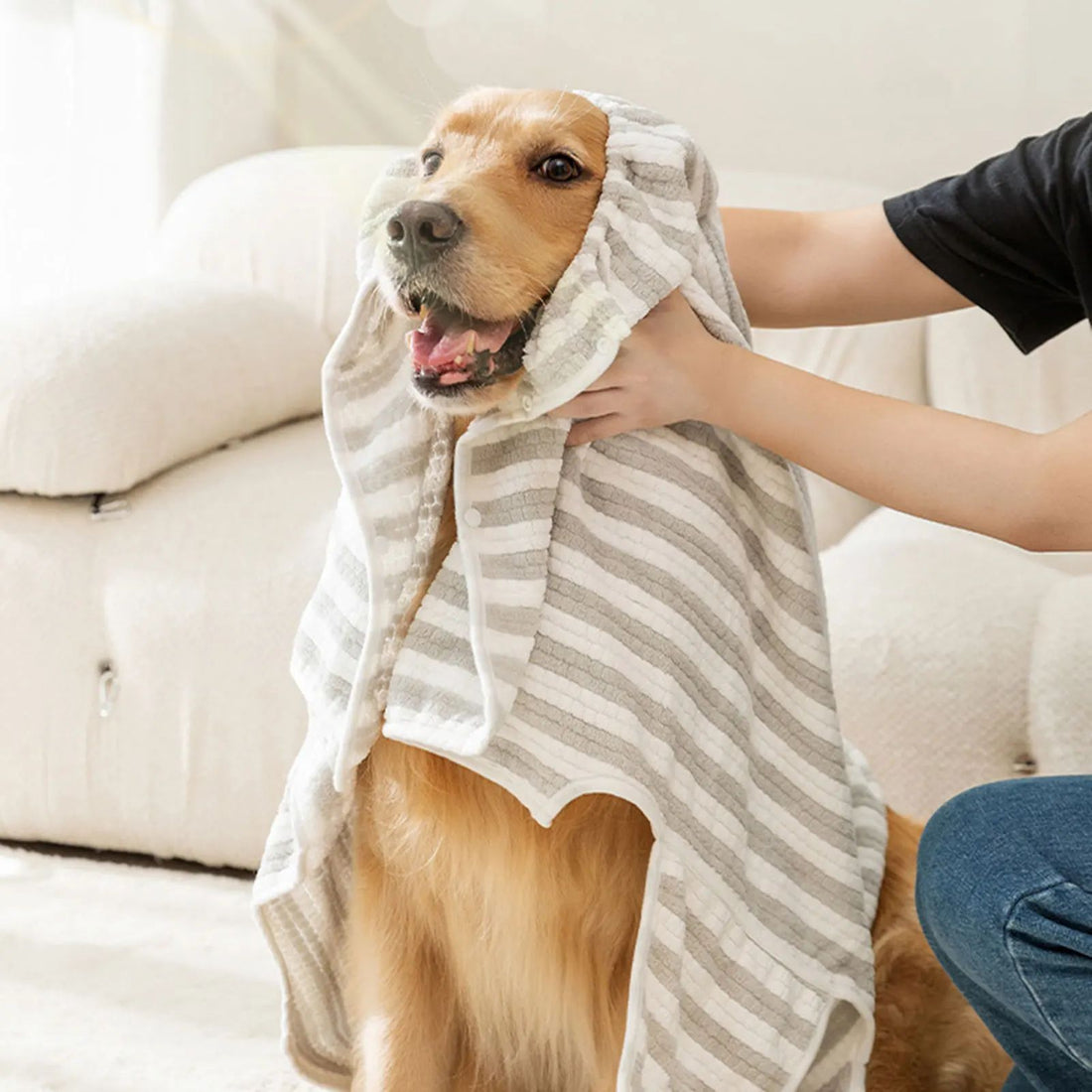 Ultra Absorbent Pet Bath Towel Quick Drying Bathrobe Pet Supplies