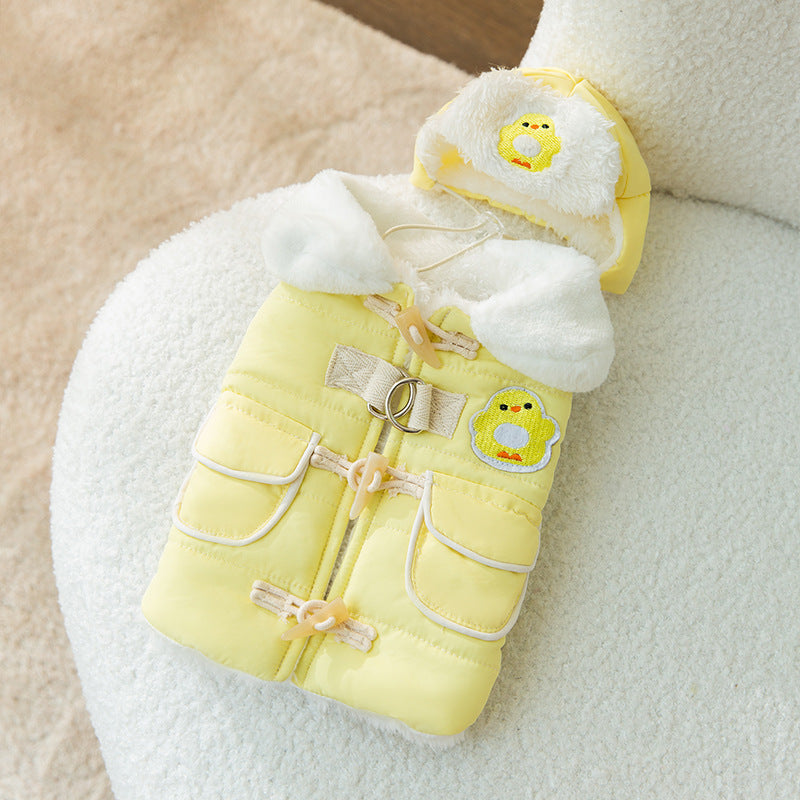Thickened Cotton Pet Autumn Winter Coat Anti Lint Wear