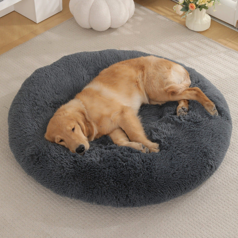 Pet Round Plush Warm Sleeping Bed Mat For Pets