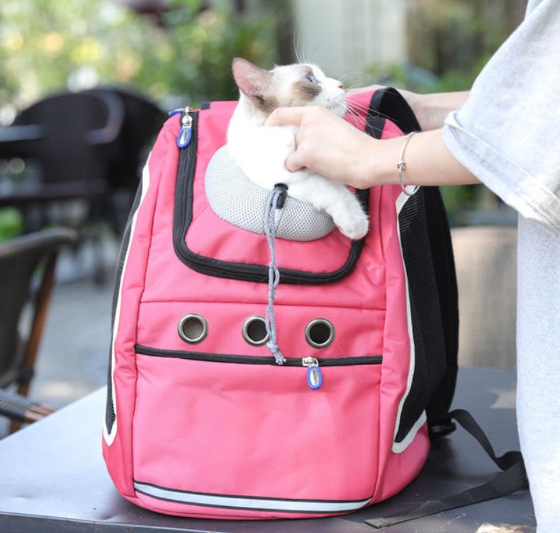 Portable Pet Outing Backpack Travel Carrier Bag