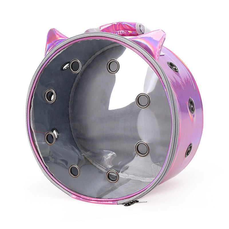 Transparent Breathable Pet Backpack Portable Travel Carrier Bag
