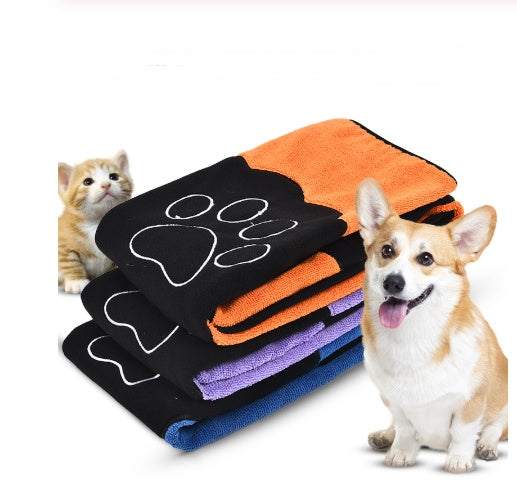 Absorbent Pet Bath Towel Quick Dry Microfiber Pet Supplies