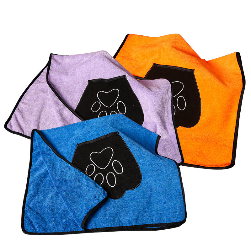 Absorbent Pet Bath Towel Quick Dry Microfiber Pet Supplies