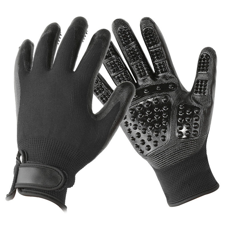 Pet Grooming Rubber Hair Removal Glove Shedding Massage Tool