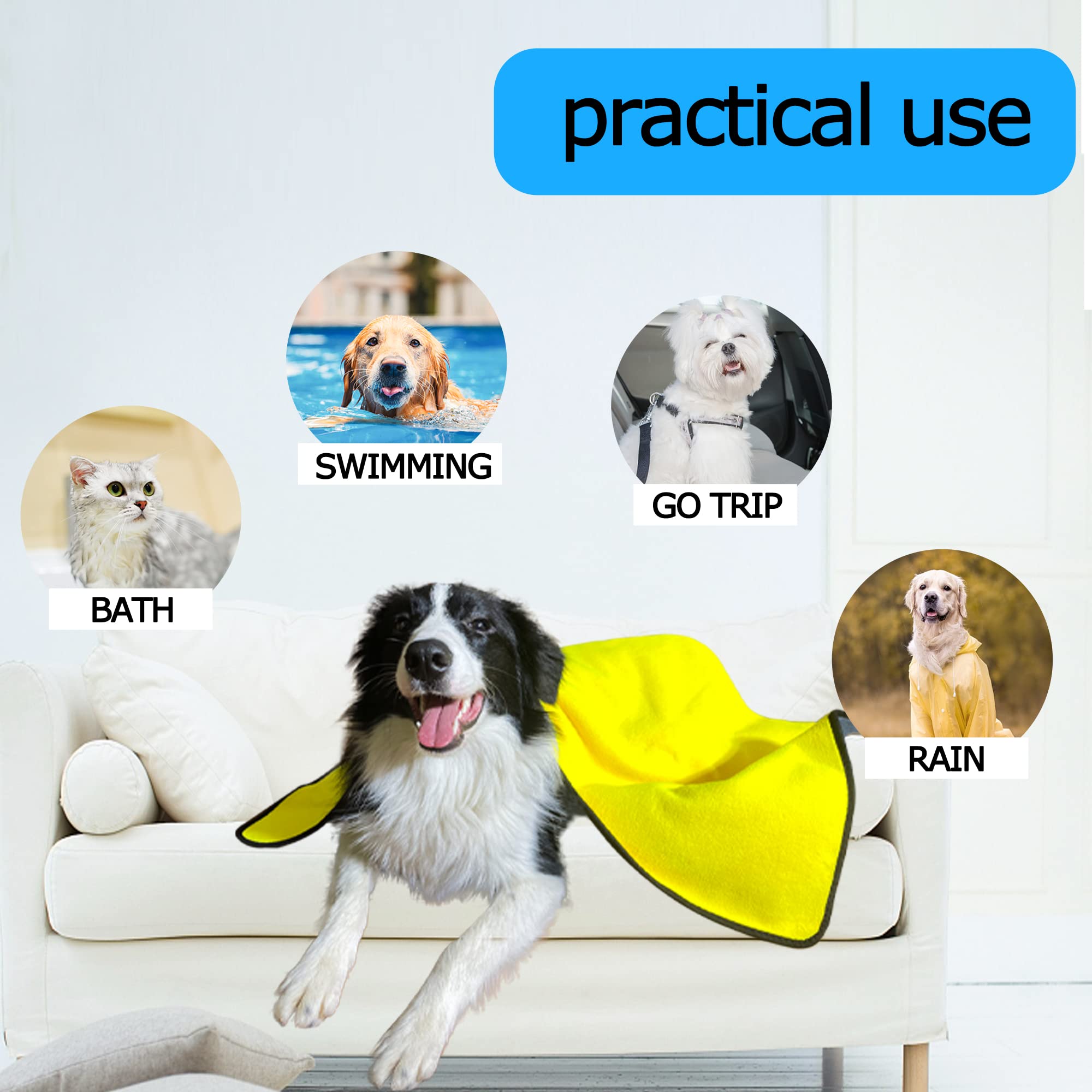 Super Absorbent Pet Drying Towel Quick Dry Microfiber Pet Robe