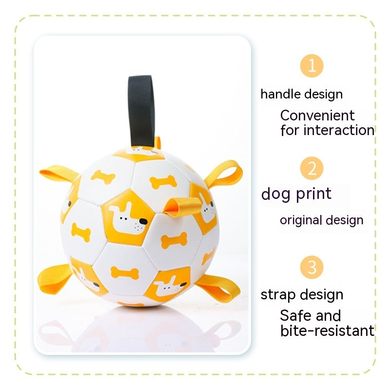 Interactive Football Pet Toy Outdoor Training Chew Ball
