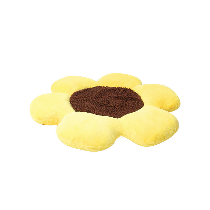 Round Flower Plush Winter Warm Pet Nest All Seasons Kennel