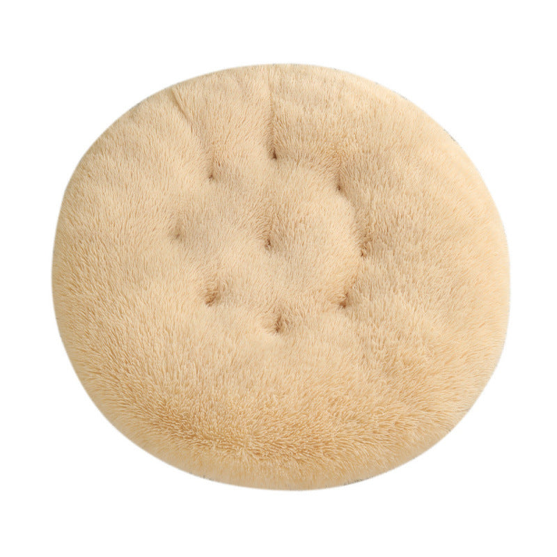 Pet Round Plush Warm Sleeping Bed Mat For Pets