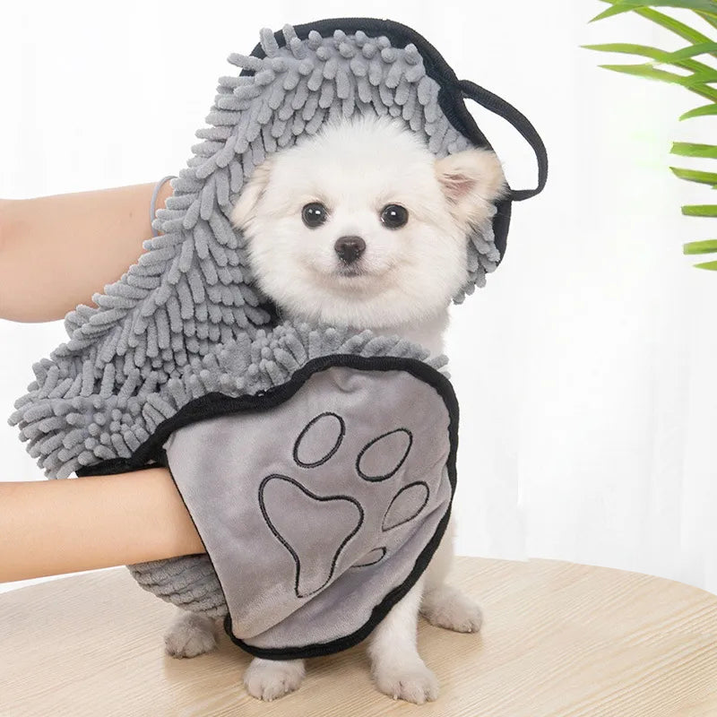Absorbent Pet Bath Towel Microfiber Quick Dry Cleaning Tool Pet Supplies