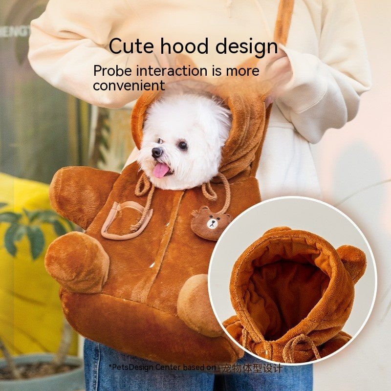 Animal Shaped Pet Diaper Shoulder Backpack Carrier Bag