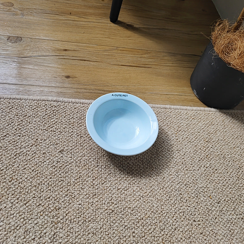Anti-Tumble Elevated Ceramic Pet Double Feeding Bowl