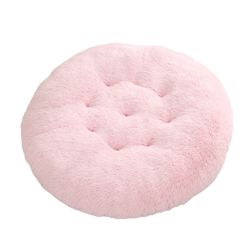 Pet Round Plush Warm Sleeping Bed Mat For Pets
