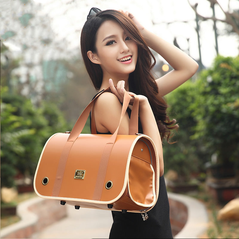 Portable Pet Shoulder Backpack Travel Carrier Bag