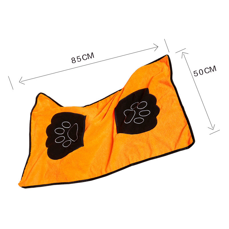 Absorbent Pet Bath Towel Quick Dry Microfiber Pet Supplies