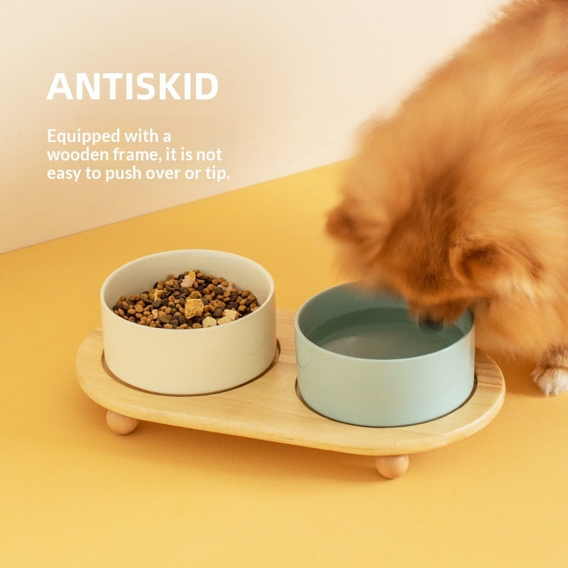 Ceramic Pet Food Bowls Durable Feeding Supplies